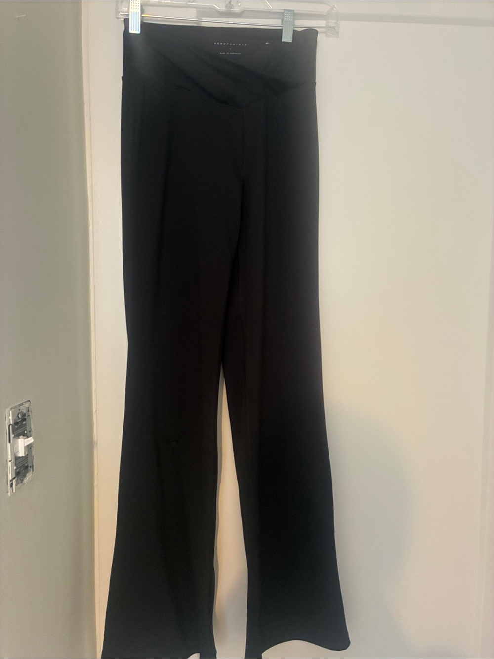 Aeropostale Crossover Black Boot-Cut/Flared Pants